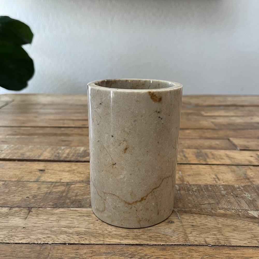 Natural Stone Marble Countertop Kitchen Utensils Holder Heavy 4.5" Indonesia